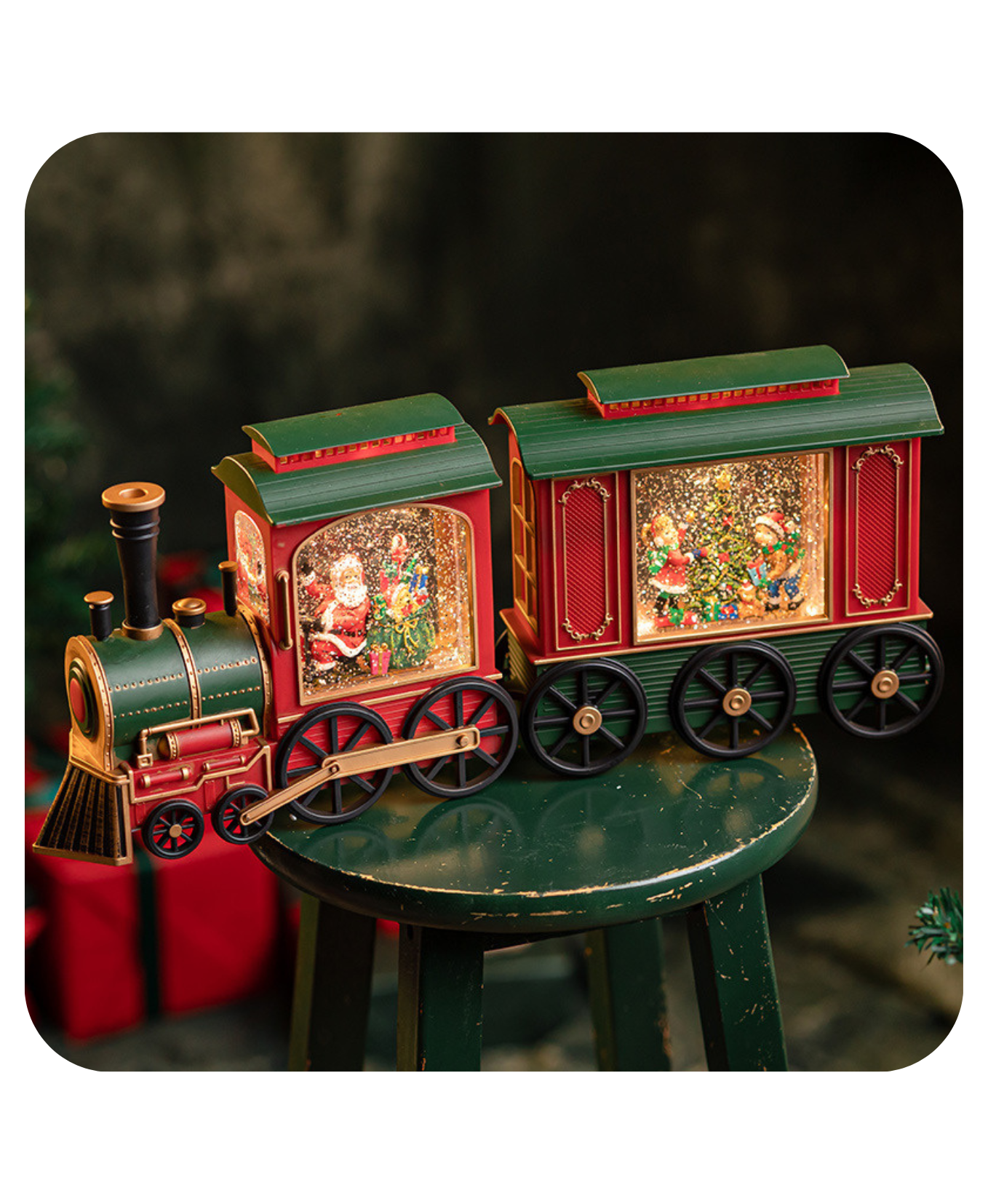 Santa’s Journey Train Music Box