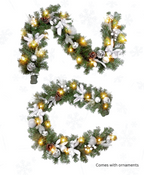 Silver Grace Holiday Garland