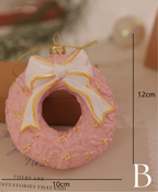 Pastel Pink Christmas Ornament