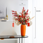 CNY Decorative Ceramic Flowers and Vase