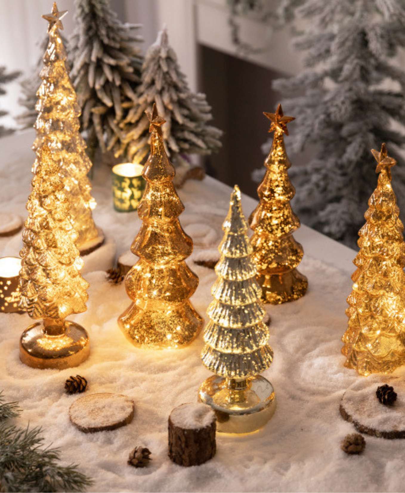 Auric Glass Christmas Tree Decoration