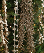 Rustic Wheat & Willow Christmas Ornament