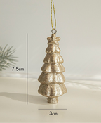 Gold Glitter Christmas Ornament