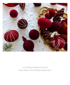 Velvet Ruby Ornament Set