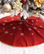 Red Snowflake Tree Skirt