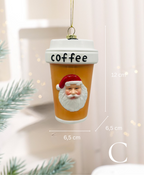 Café Christmas Charm Ornament