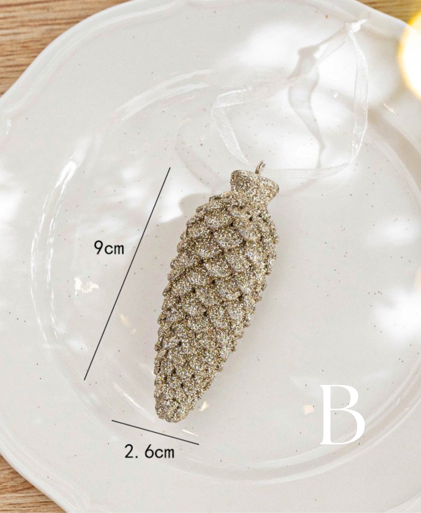 Silver Acorn Tree Ornament