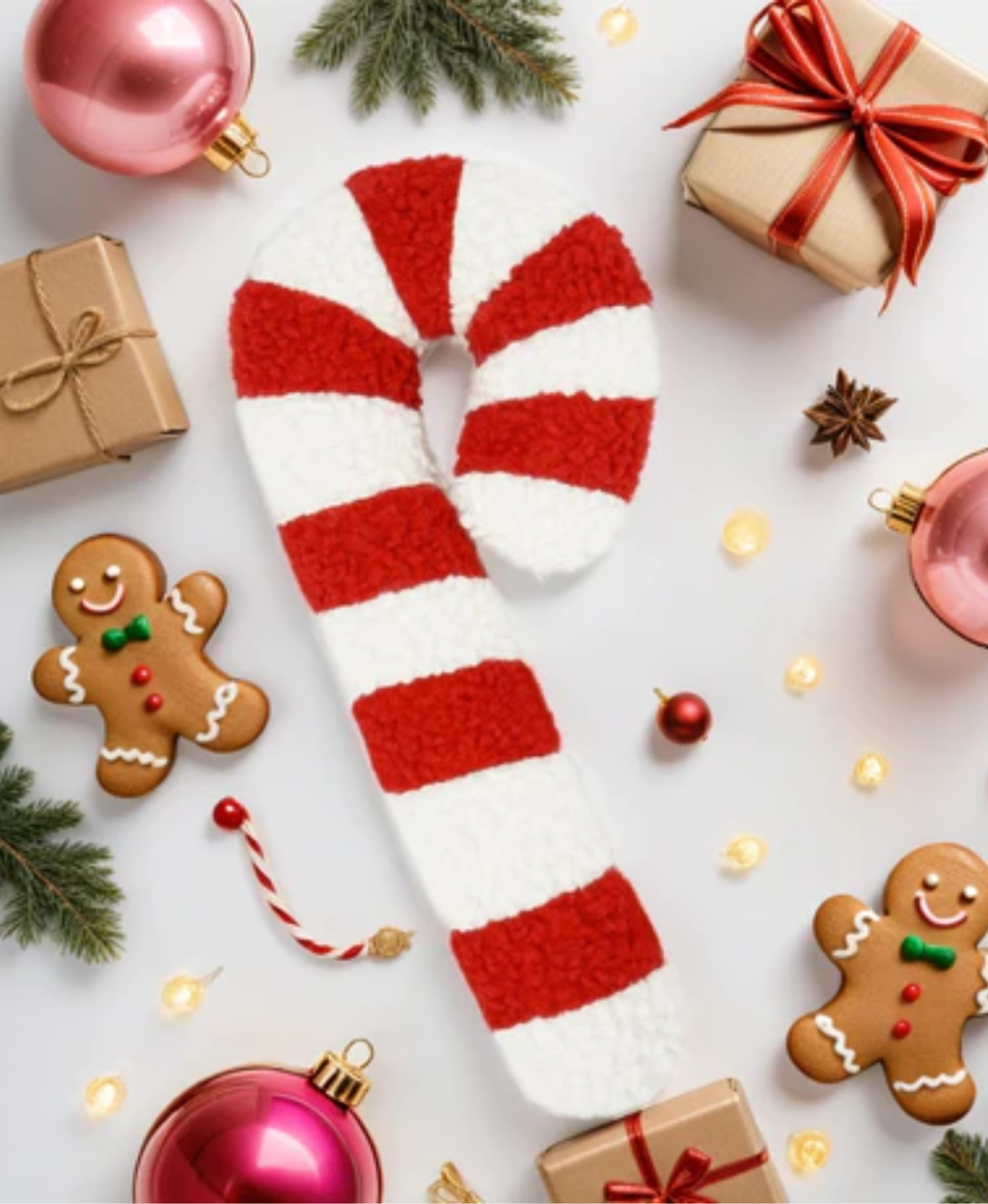 Christmas Pillow Candy Canes