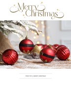 Royal Red Glitter Balls Set