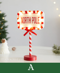 Candy Cane Christmas Tabletop Sign
