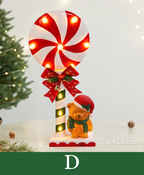 Candy Cane Christmas Tabletop Sign