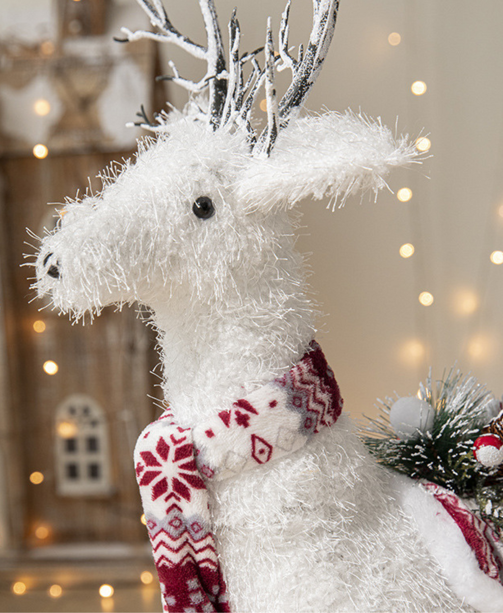 Holiday Elk Decoration Ornament Set