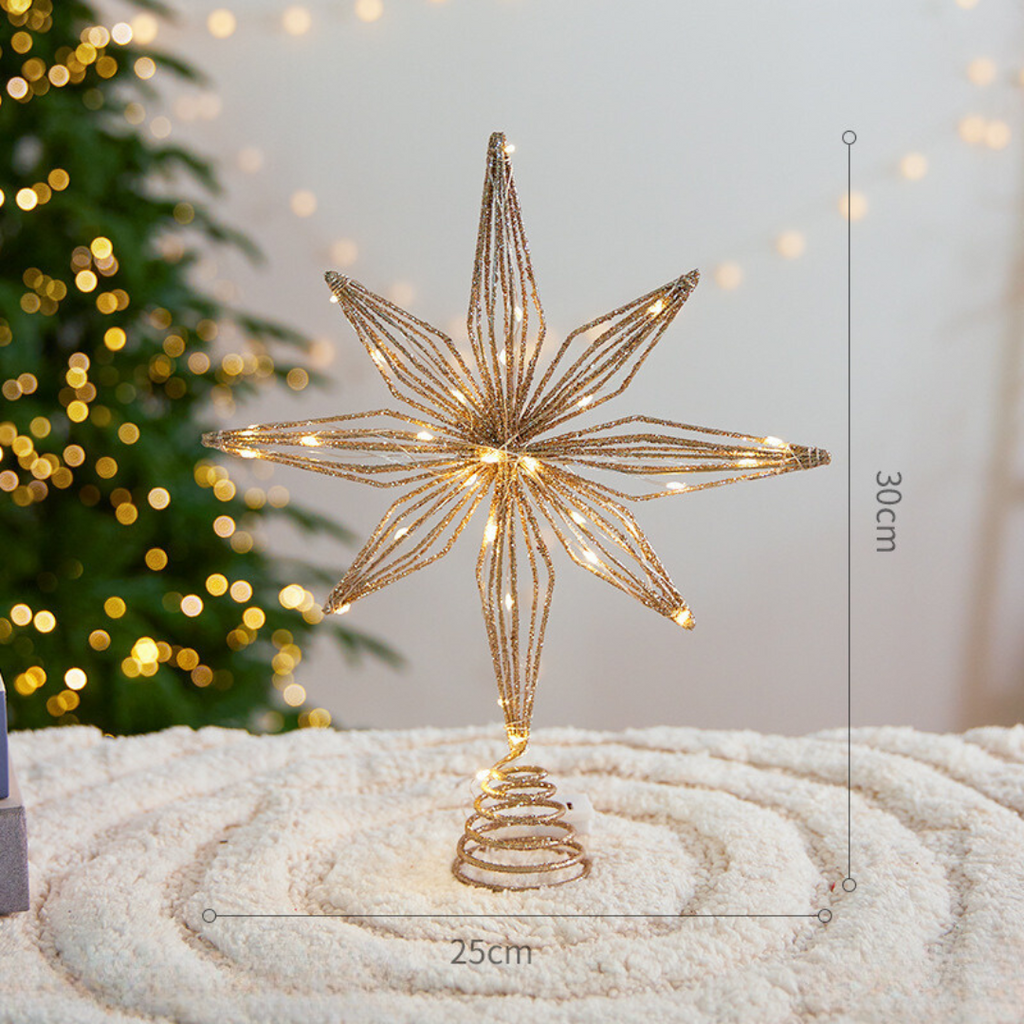 Sparkling Star Christmas Tree Topper