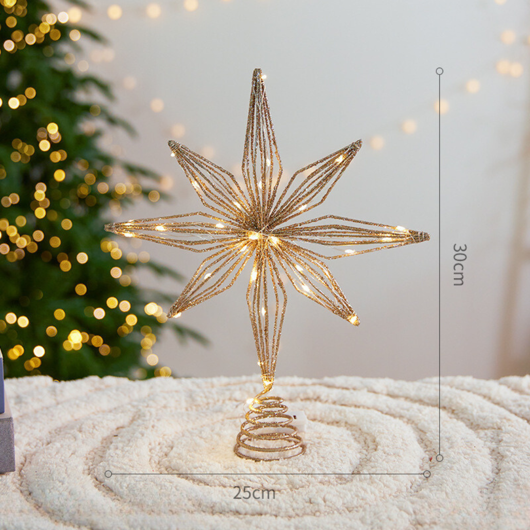 Sparkling Star Christmas Tree Topper