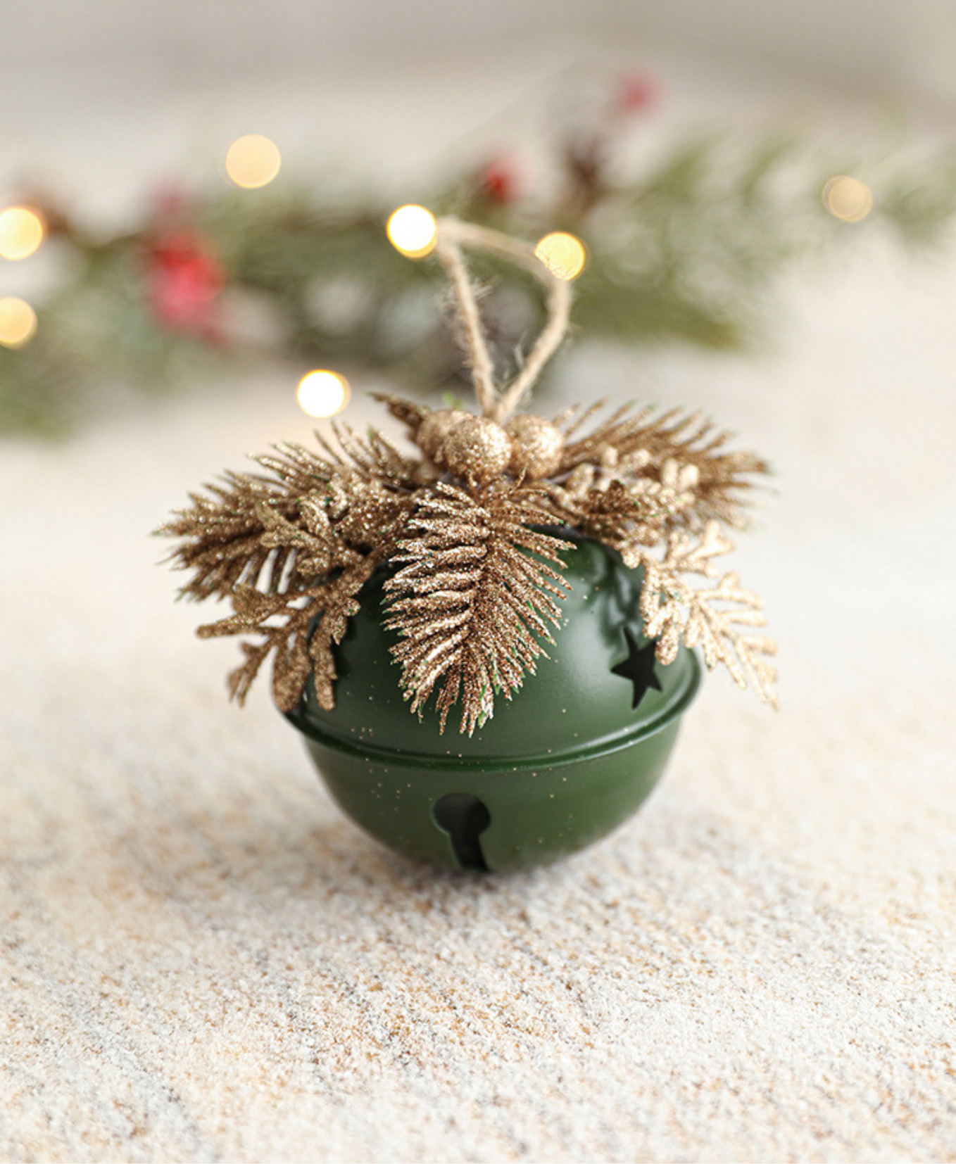 Classic Pine Bell Ornament