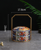 Japanese Peony & Bird Stack Box