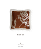 Embroidered Dragon Throw Pillow Case