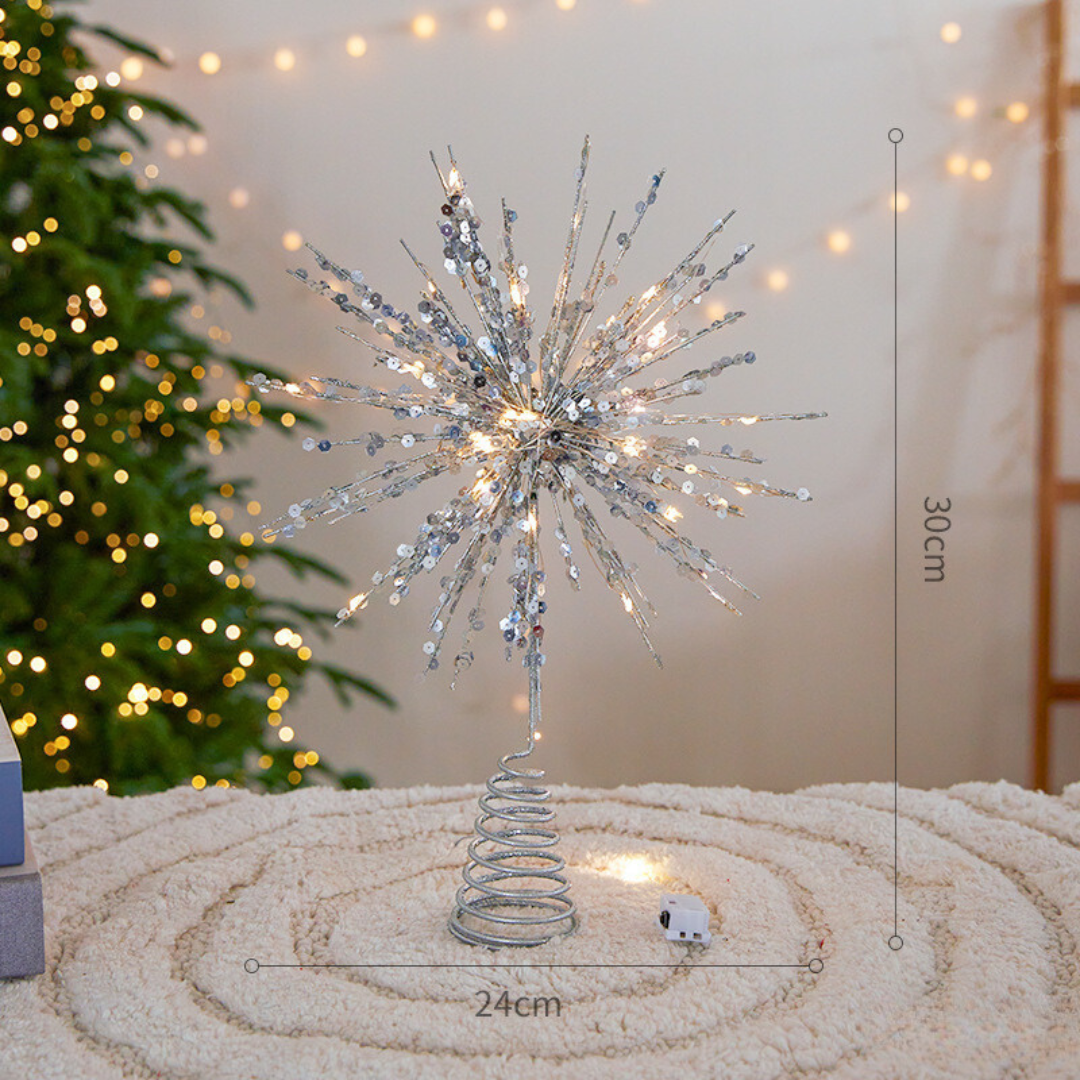 Sparkling Star Christmas Tree Topper