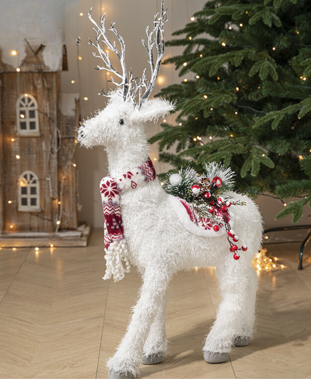 Holiday Elk Decoration Ornament Set