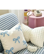 Embroidered Bow Cushion Cover Set