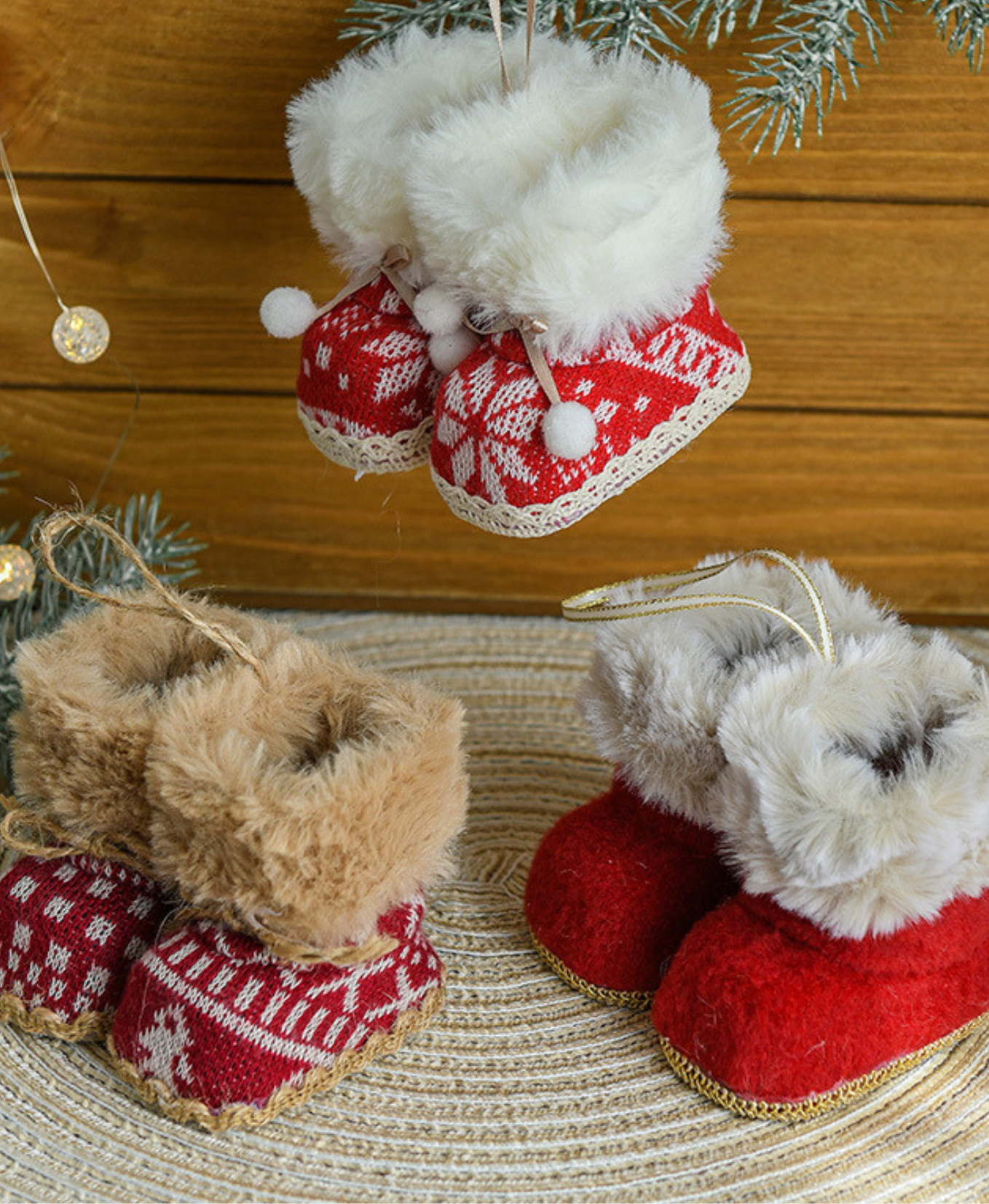 Mini Holiday Boots Ornament