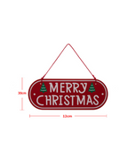 Merry Christmas Wooden Hanging Sign
