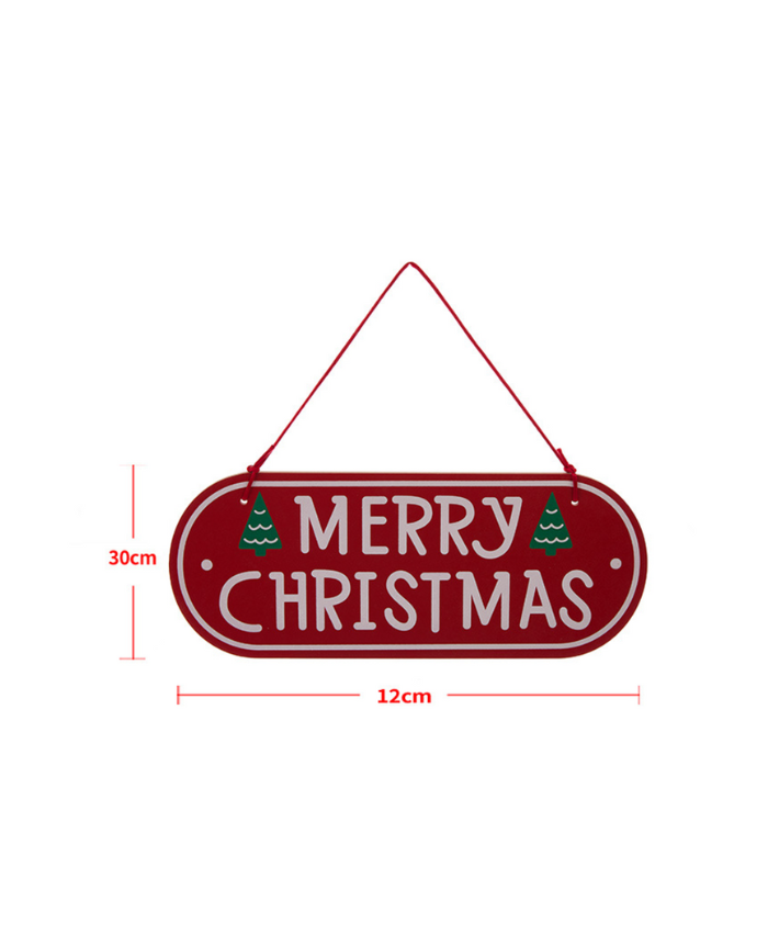 Merry Christmas Wooden Hanging Sign