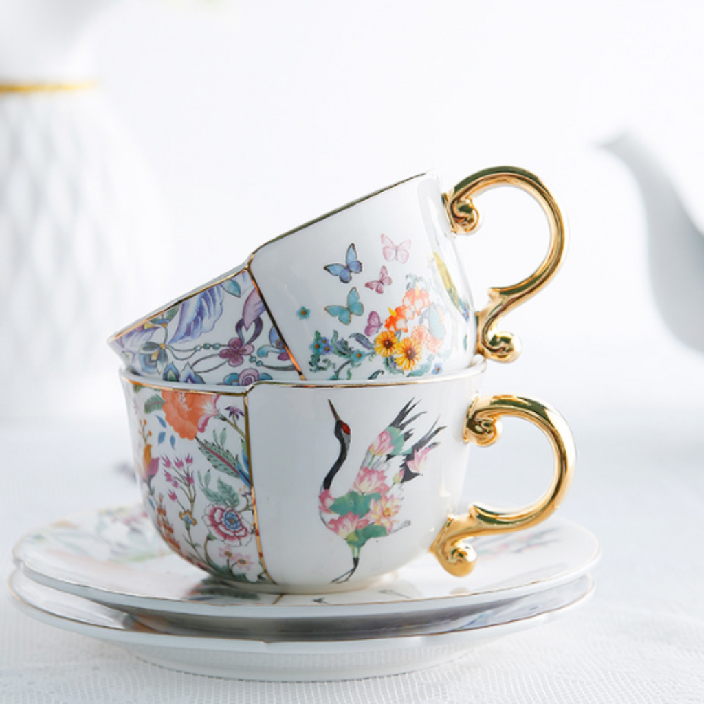 Zi Xuan Mugs & Saucers Set