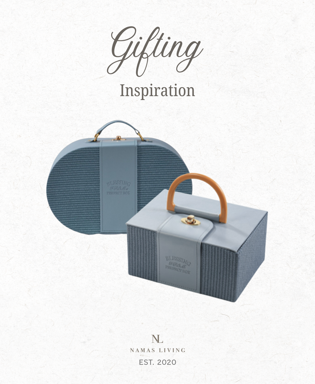 GIFTING INSPIRATION - Blue Luxe Leather Gift Box