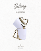 GIFTING INSPIRATION - White and Gold Holiday Mug
