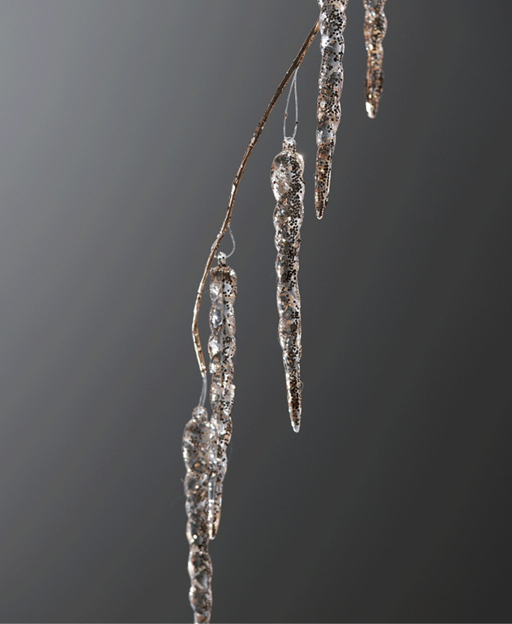 Golden Crystal Drop Ornament