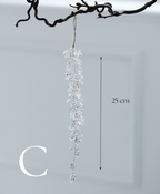 Frosted Crystal Christmas Ornament
