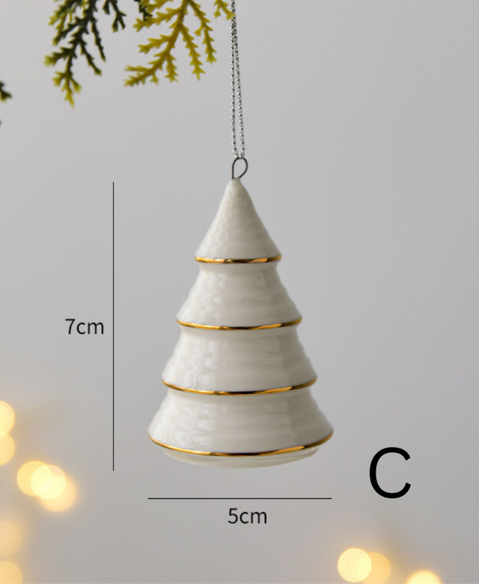 Christmas Spruce Ceramic Ornament