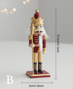 Burgundy & Gold Nutcracker - 15 cm