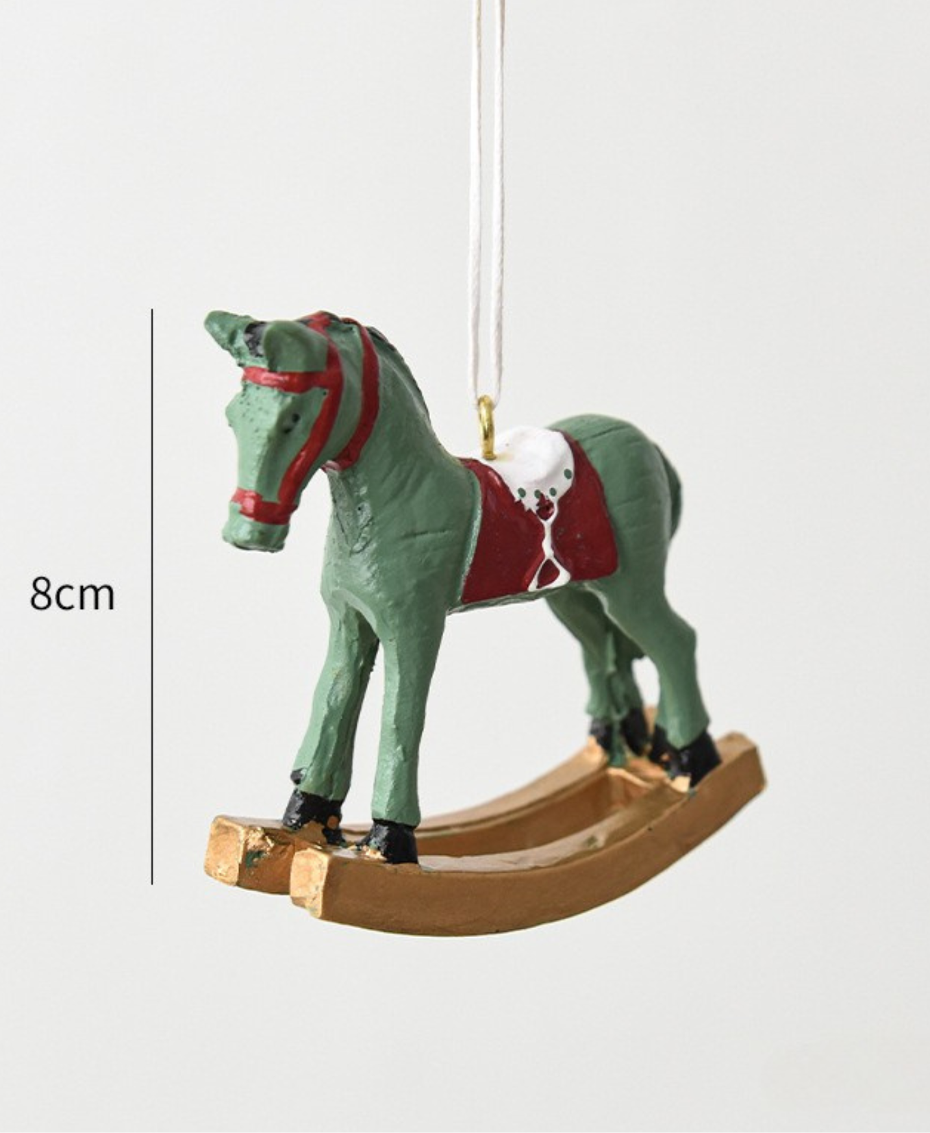 Retro Rocking Horse Christmas Ornament