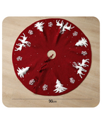 Holiday Elk Knit Tree Skirt Serenity