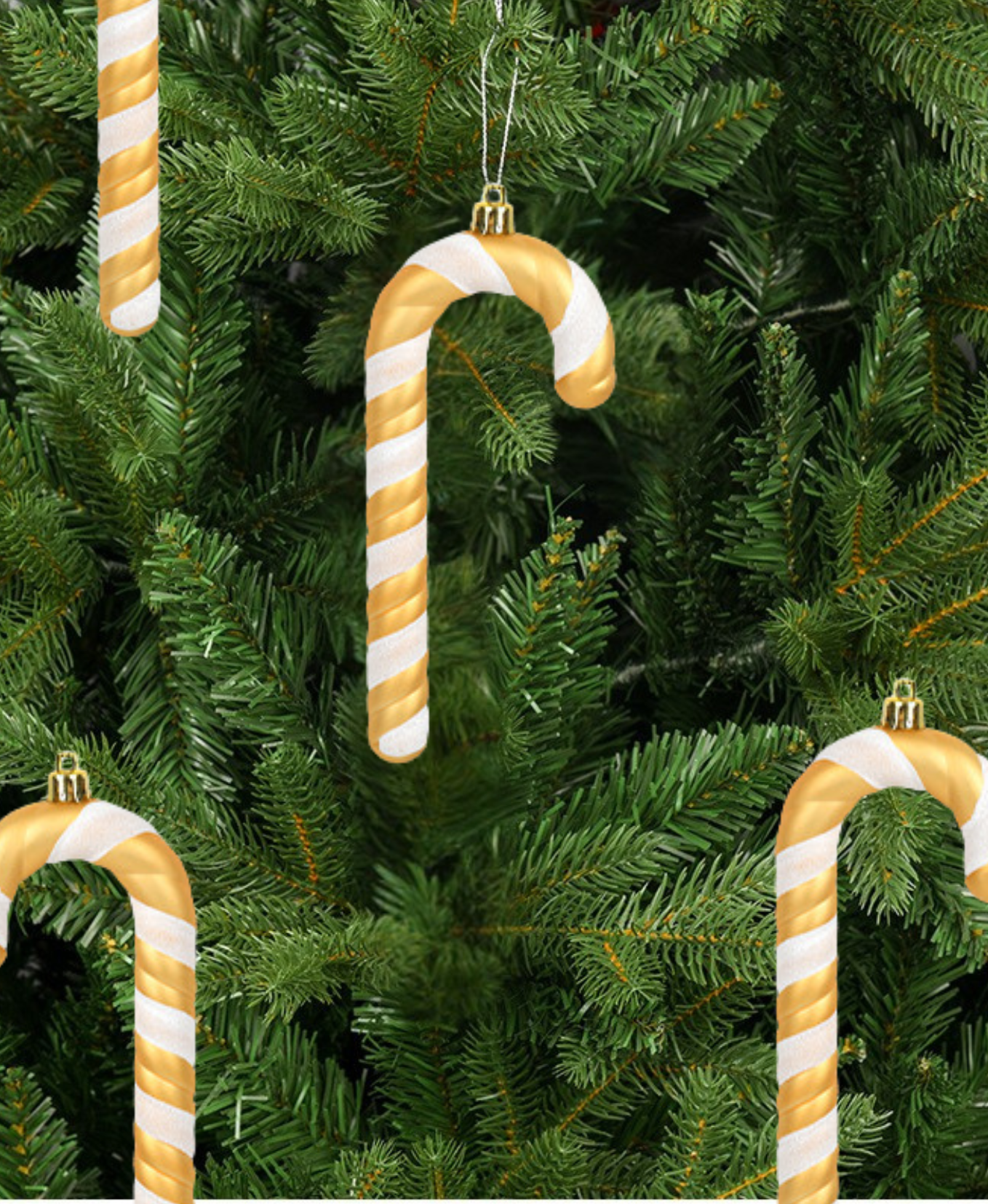 Sugar Cane Christmas Tree Ornaments