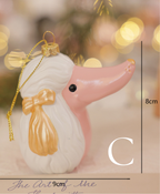 Pastel Pink Christmas Ornament