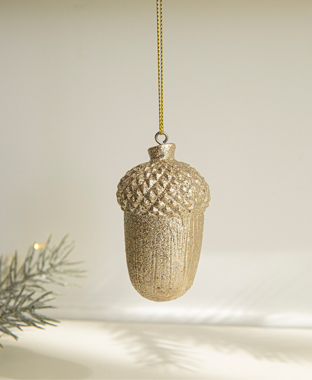 Silver Acorn Tree Ornament