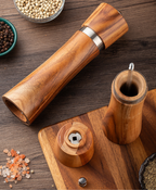 Acacia Wooden Salt & Pepper Grinder Set