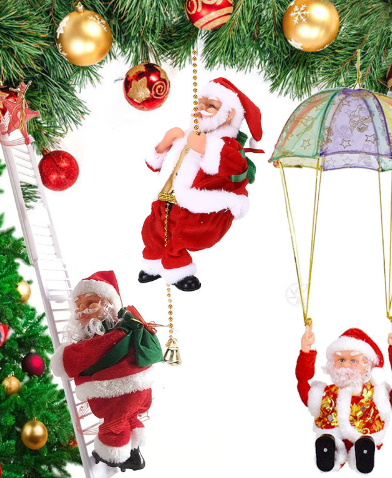 Santa's Magical Adventure Holiday Decoration