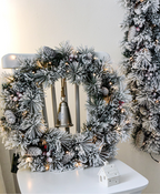 Icy Pine Christmas Wreath