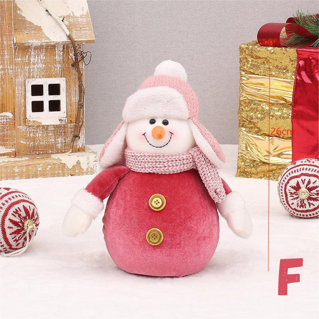 Holiday Pink Knit Doll Collection