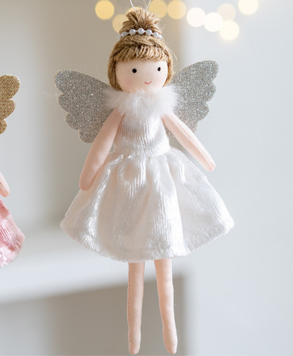 Blushing Charm Angel Ornament