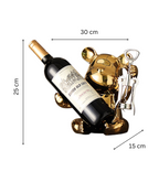 Goldie Bear Wine Stand & Corkscrew