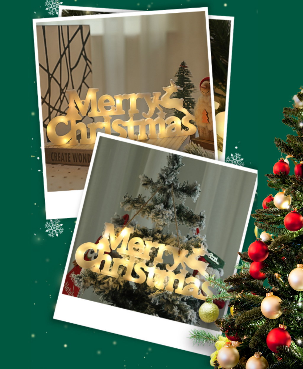Glow Script Christmas Light