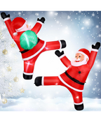 Inflatable Giant Santa Climbing Decoration