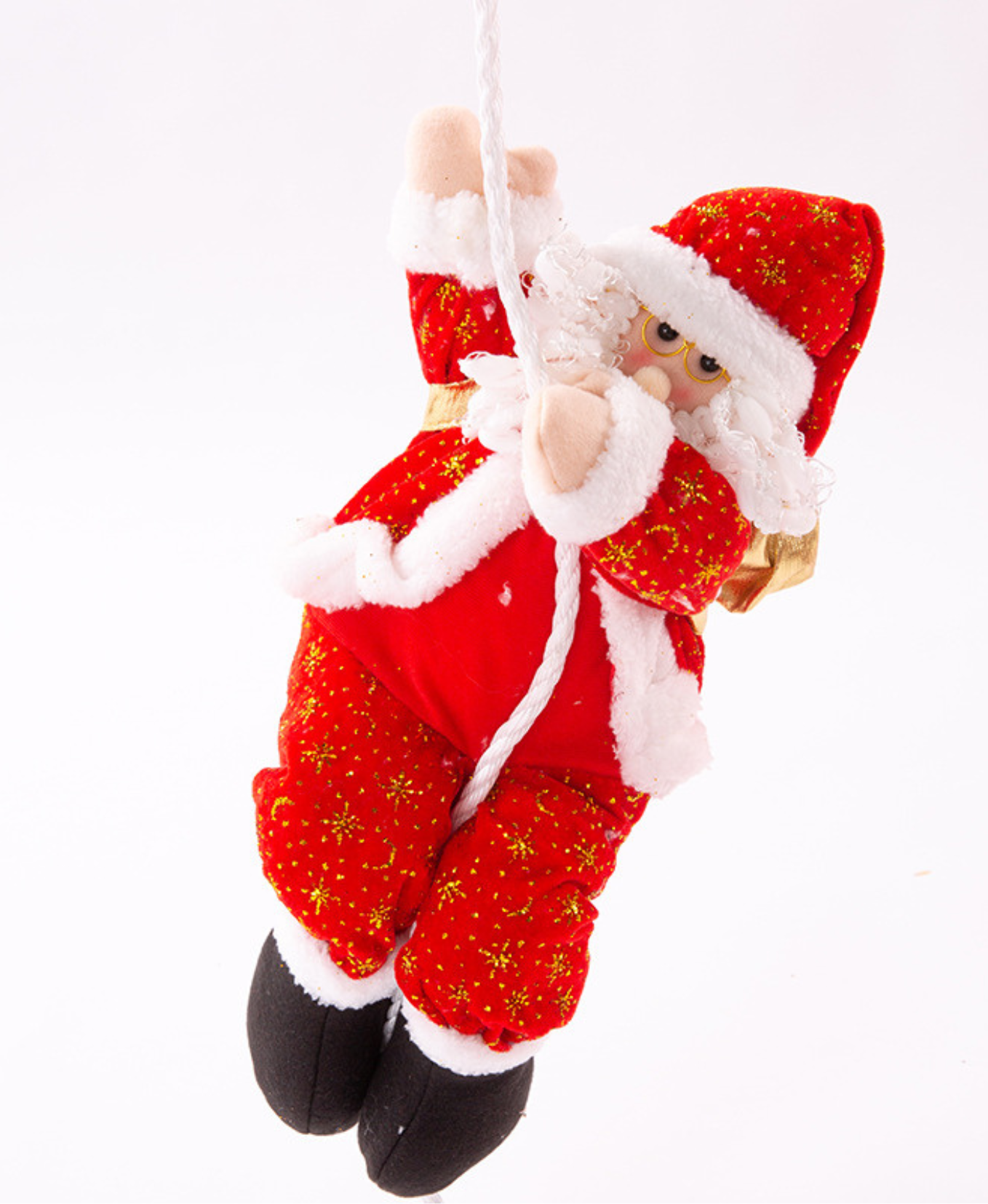 Rope Climbing Santa Decoration