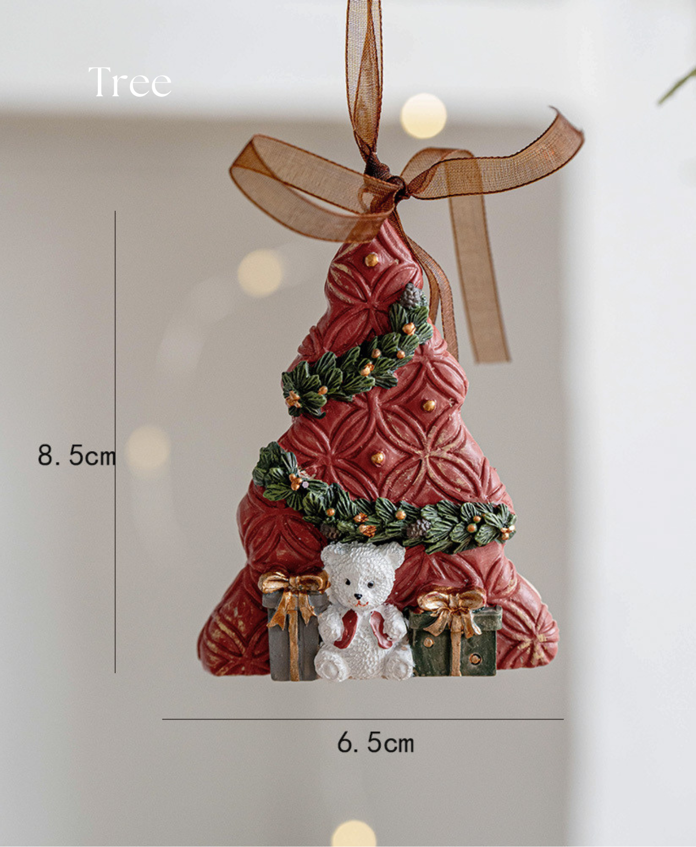 Vintage Retro Christmas Tree Ornaments