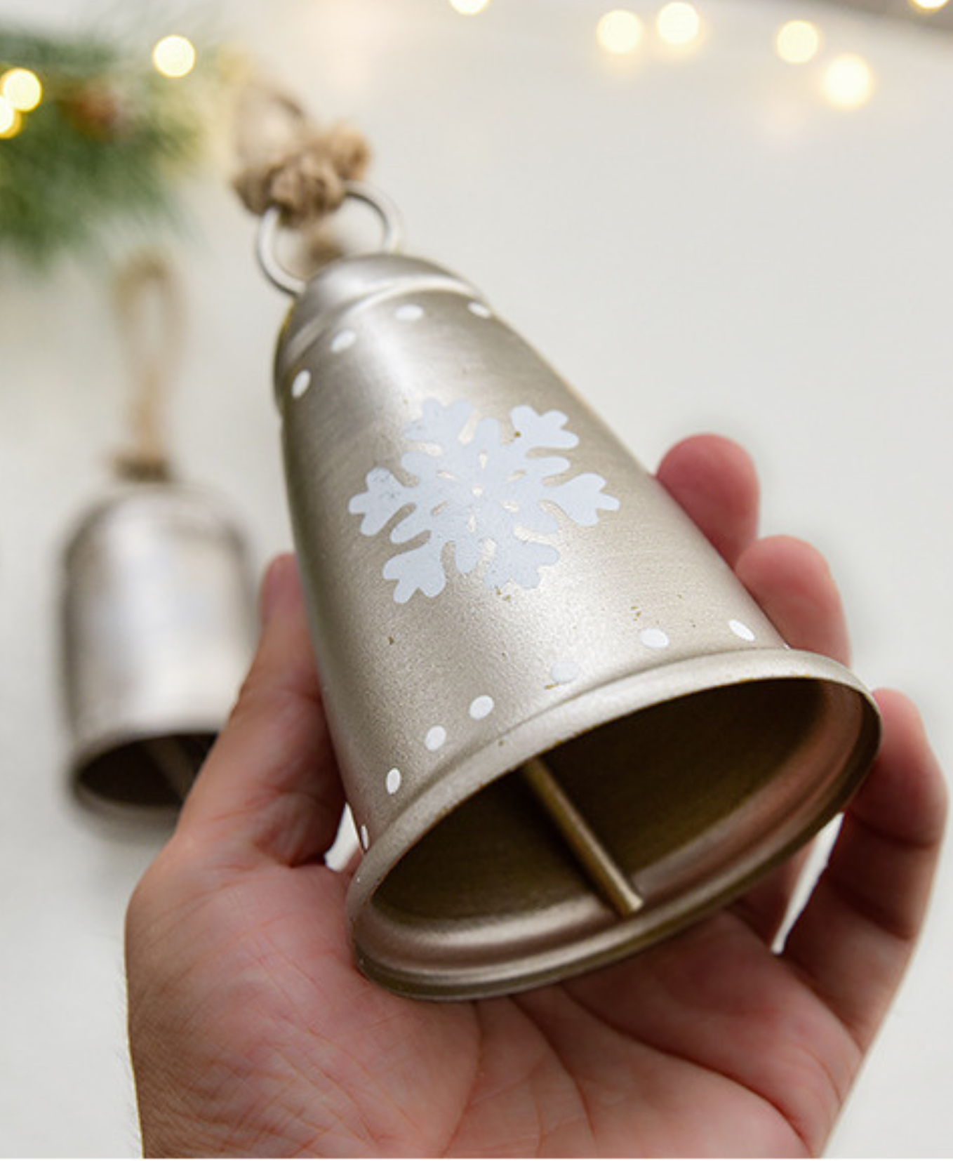 Vintage Metal Bell Ornament
